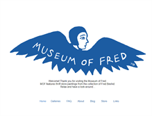 Tablet Screenshot of museumoffred.com